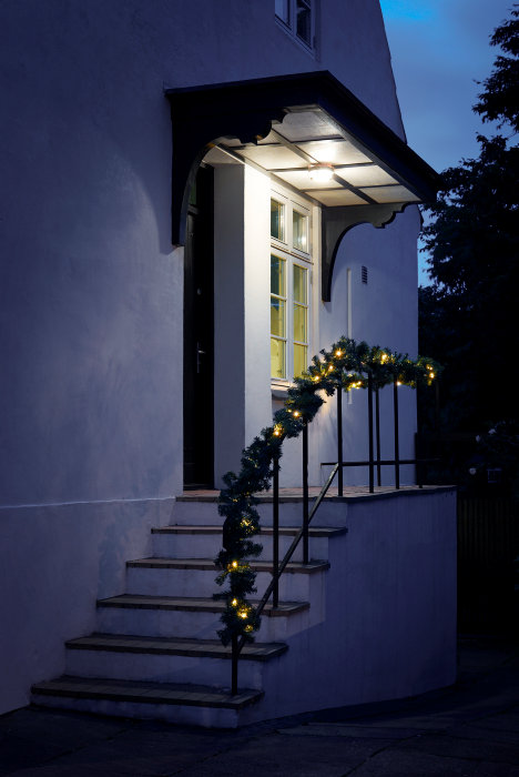 Granguirlande med 60 LED-pærer